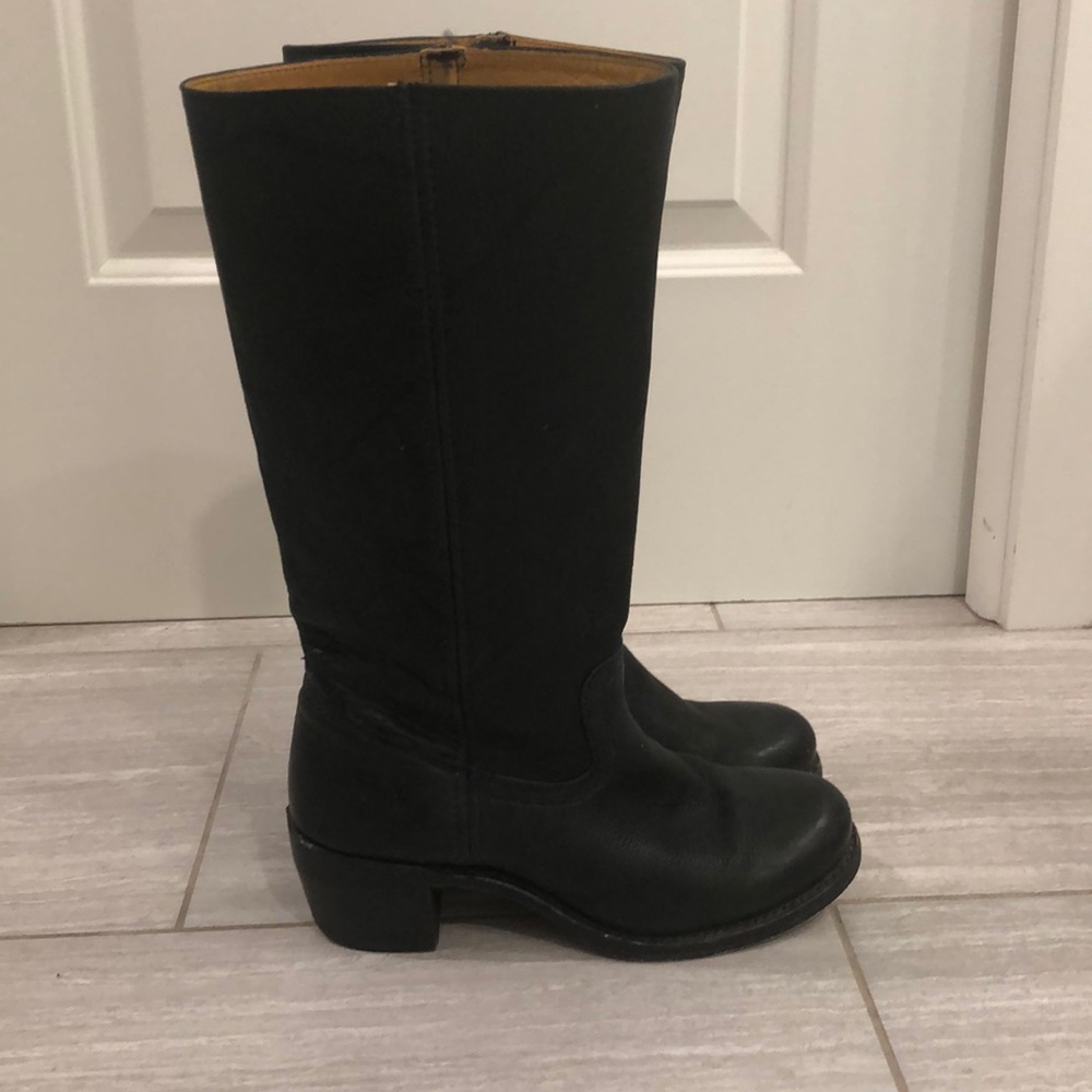 Tall black Frye boots
